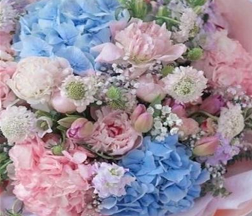 Soft and Strong - soft blues, blush pinks and a touch of whimsy